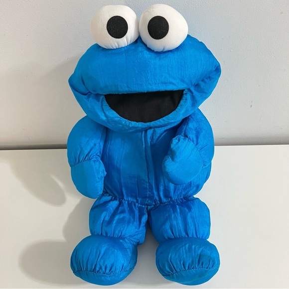 Vintage Sesame Street Cookie Monster and Elmo Plush by Playskool - Picture 3 of 10